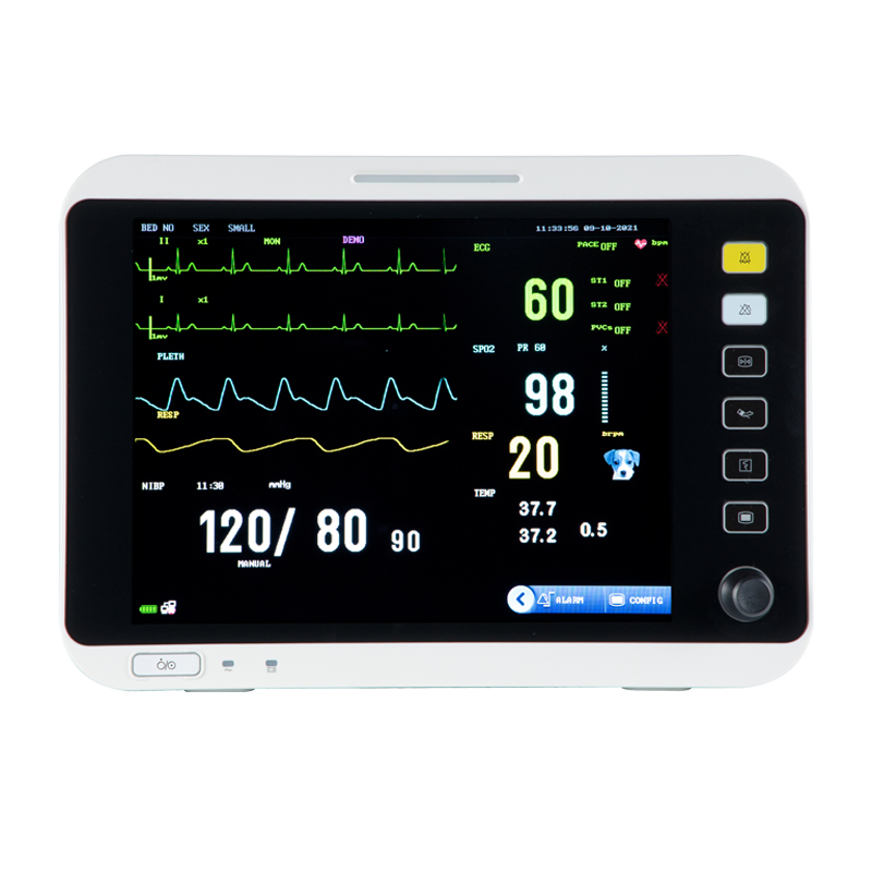 Configuração Rápida de Alarme Monitor Multiparamétrico Portátil de Sinais Vitais para Clínicas e Hospitais com Manguito de Pressão Arterial para Animais de Estimação