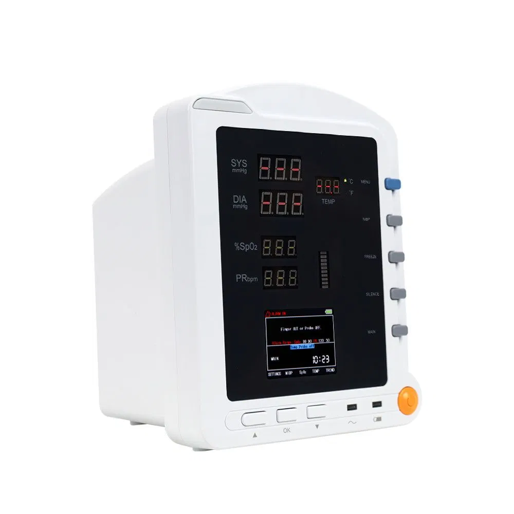 Monitor de Sinais Vitais Portátil e Manual de Ambulância Contec Cms5100