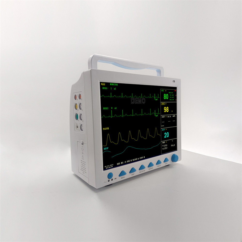 Contec Cms8000 Monitor de Sinais Vitais Portátil Multi Parâmetro 12 Polegada para Pacientes ao Lado da Cama