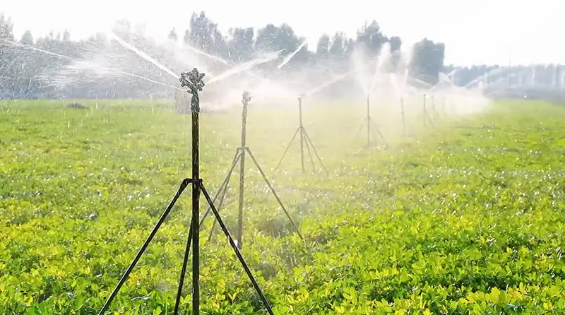 Agricultural irrigation system using Minde HDPE pipes and PP compression fittings