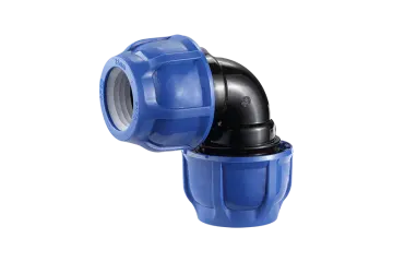PN10 90-Degree Elbow PP Compression Fitting for HDPE Pipe Connection — Minde