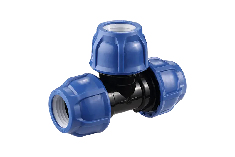Wholesale Equal Tee-Minde Factory PP Compression Fittings For HDPE Pipes With PN16 Factory, Supplier