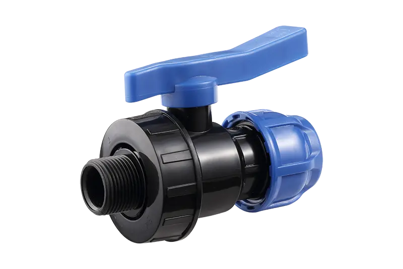 China PP Ball Valve(M Thread)-Minde Factory PP Compression Fittings For HDPE Pipes With PN16 Pricelist, Factory
