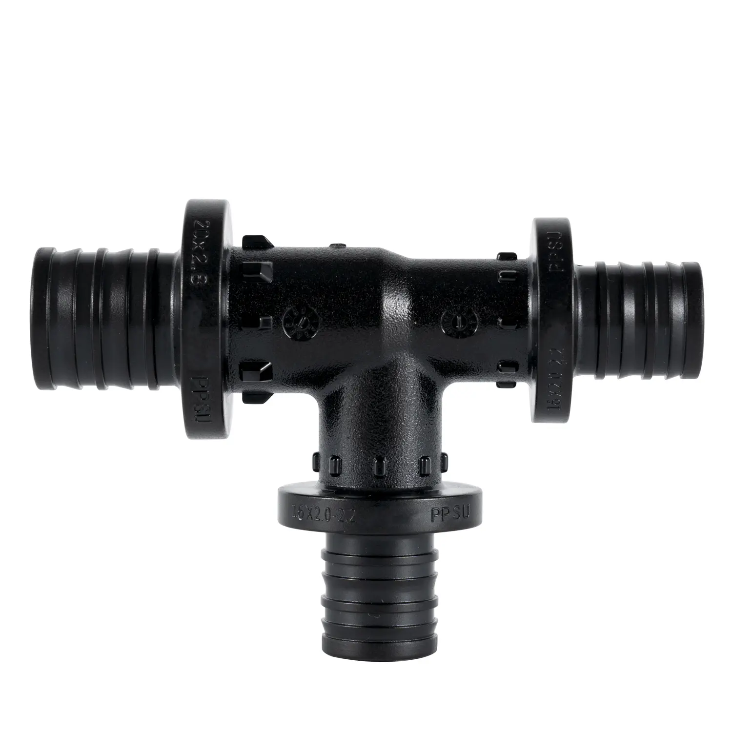 China NSF61 Poly PPSU fittings Reducing Tee for PEXa pipe Floor heating system Manufacturers, Factory