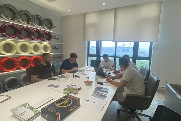 Minde factory workshop — automated pipe production lines in Ningbo
