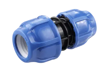 Reducing Coupling PP Compression Fitting PN16 for HDPE Pipes — Minde Factory