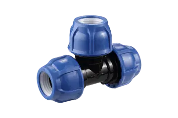 PN10 Equal Tee PP Compression Fitting for HDPE Pipe Connection — Minde Factory