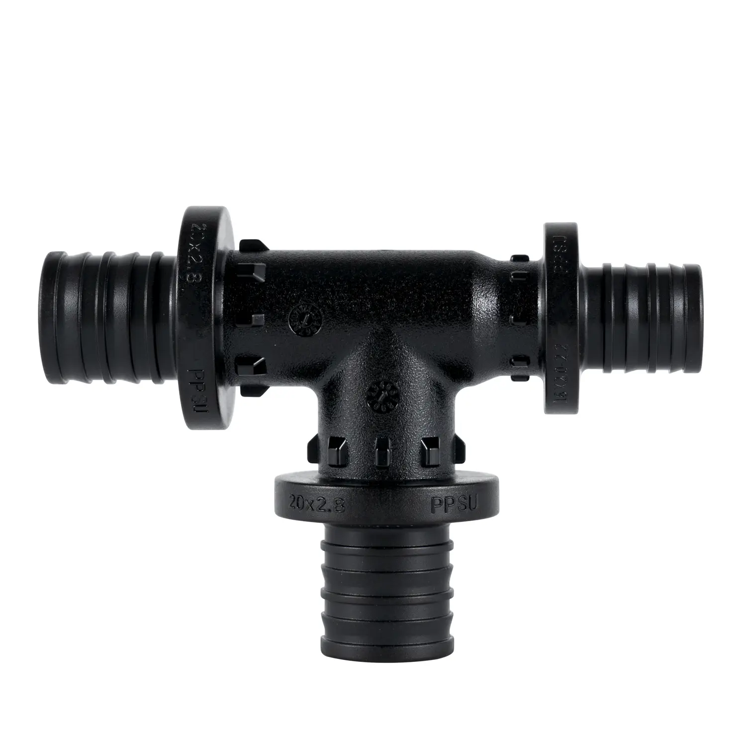 China NSF61 Poly PPSU fittings Reducing Tee for PEXa pipe Floor heating system Manufacturers, Factory