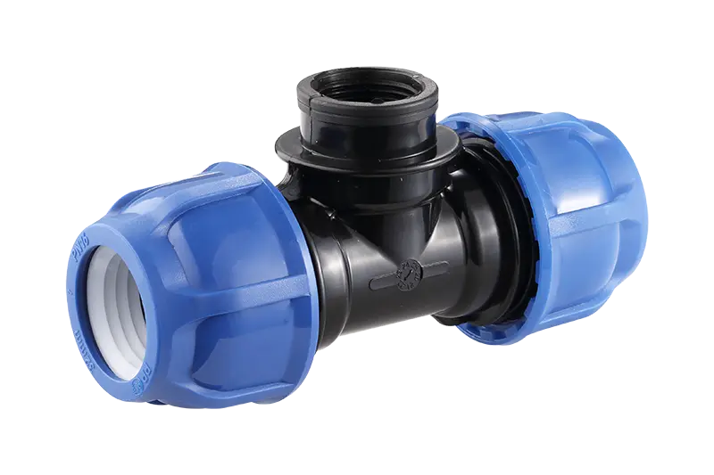Wholesale Female Thread Tee-Minde Factory Pp Compression Fittings For HDPE Pipes With Pn16 Manufacturers, Pricelist