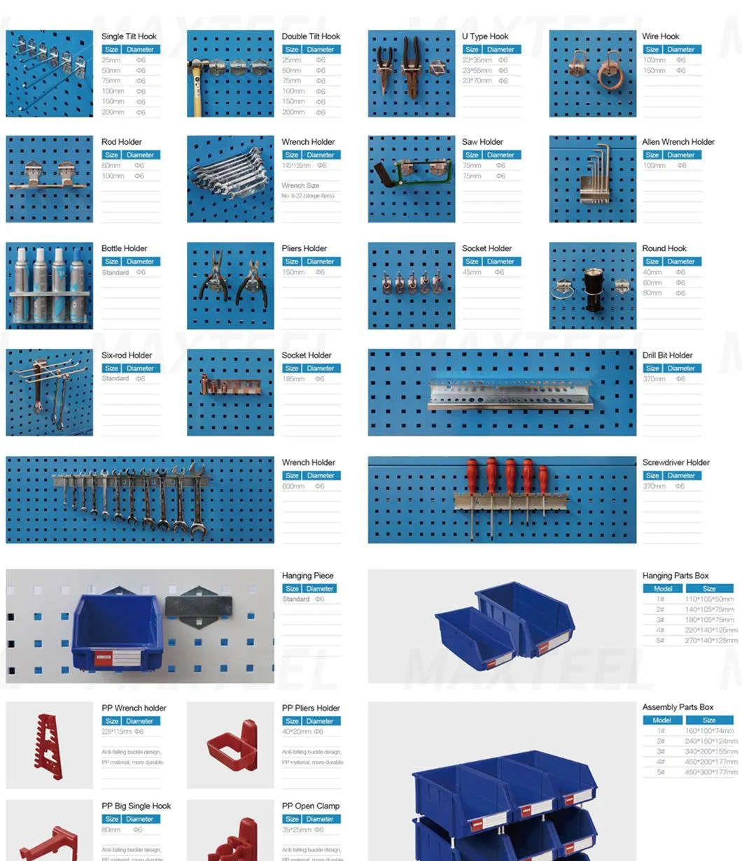 Removable Large Workshop Toolbox Organization Workbench Garage Equipment Storage Tool Cabinet