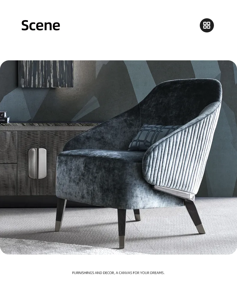 Customized Velvet Accent Chairs: Perfect Furniture for Modern Luxury Home Decor