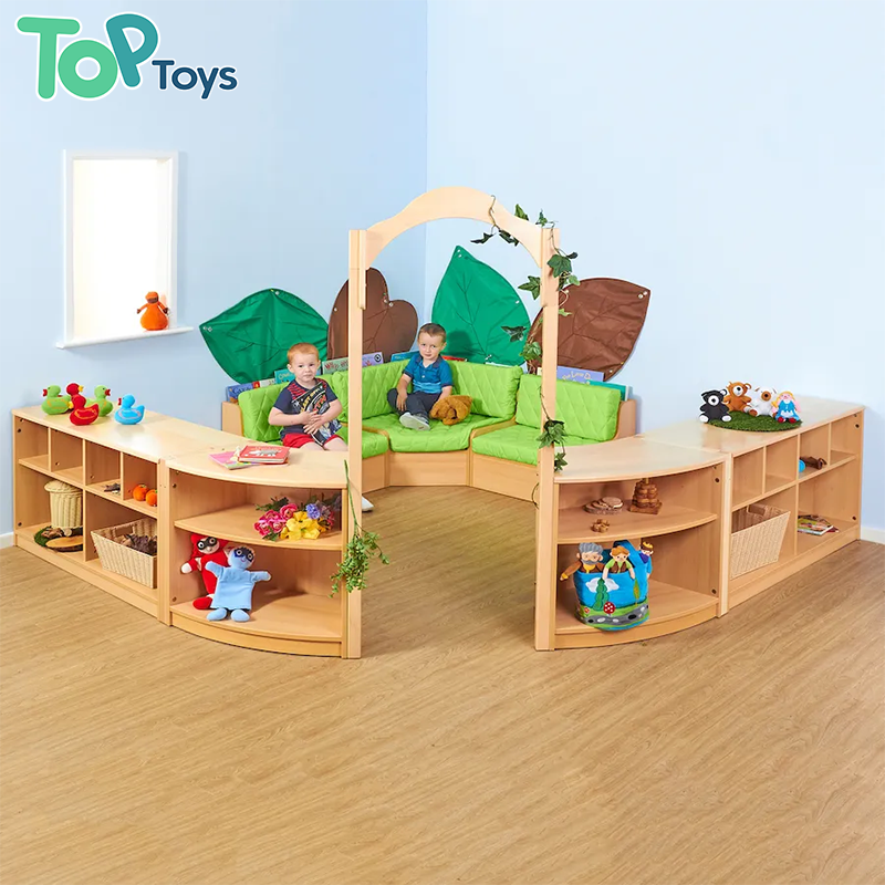 Montessori Toddler Childcare Center Equipment With Cabinet Storage Wooden Nursery Preschool Daycare Kindergarten Furniture Set