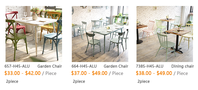 Outdoor Furniture Contemporary Garden Outdoor Furniture Set Hand Weave Alum Dining Set Dining Chairs