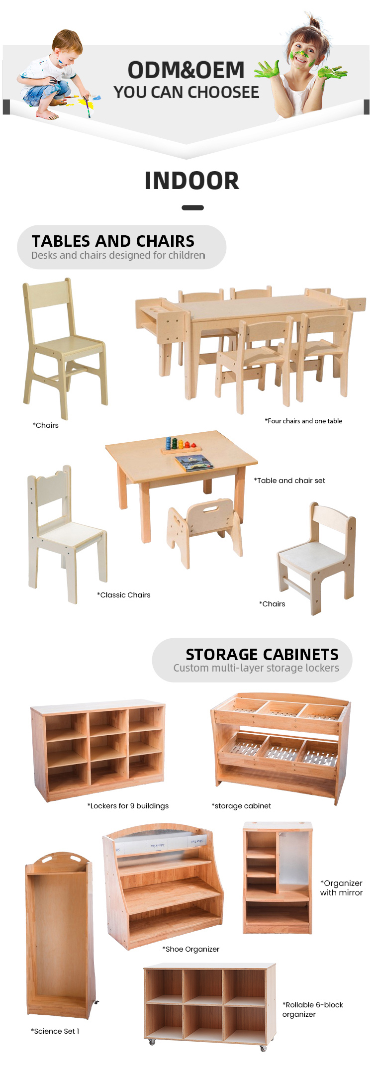 Wooden Table and Chair Set Detail 1