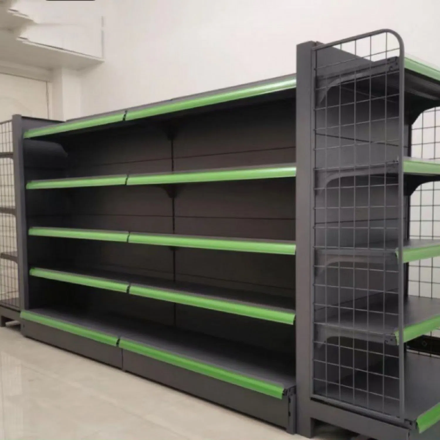 Manufacturer-Customized Commercial-Grade Supermarket Display Shelf for Store Storage and Organization