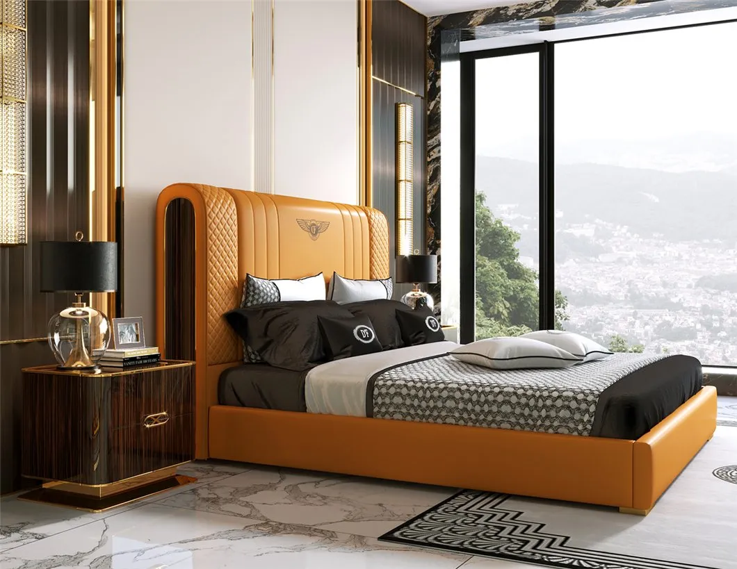 Luxury Bedroom Furniture Elegant Metal Accent Bed 3