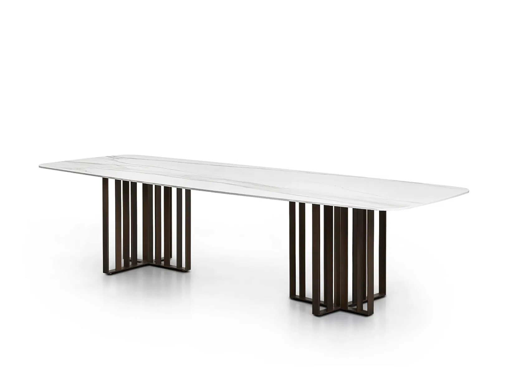 Prima Modern Dining Room Furniture Marble Stone Dining Table Set