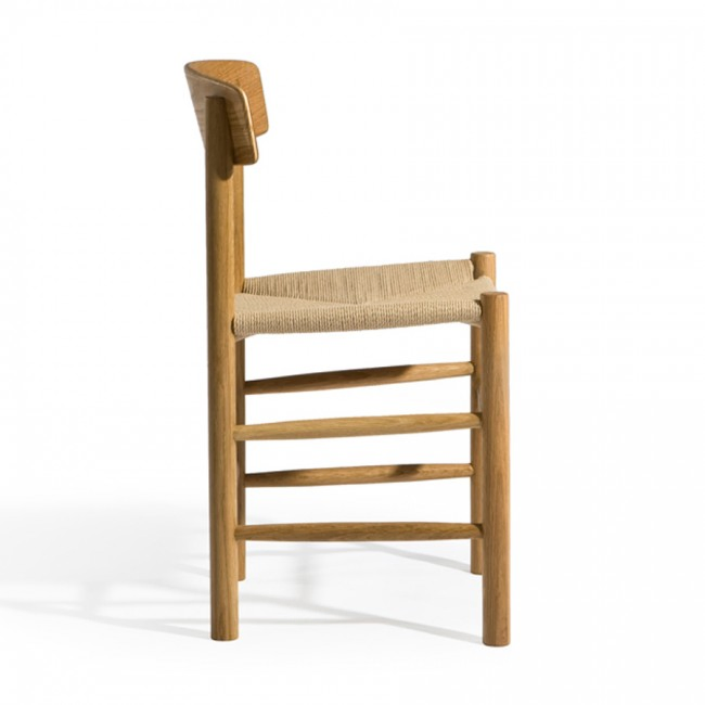 Modern Accent Lounge Bar Hotel Wooden Chair Home Decoration Coffee Restaurant Rattan Seat Dining Wood Chair