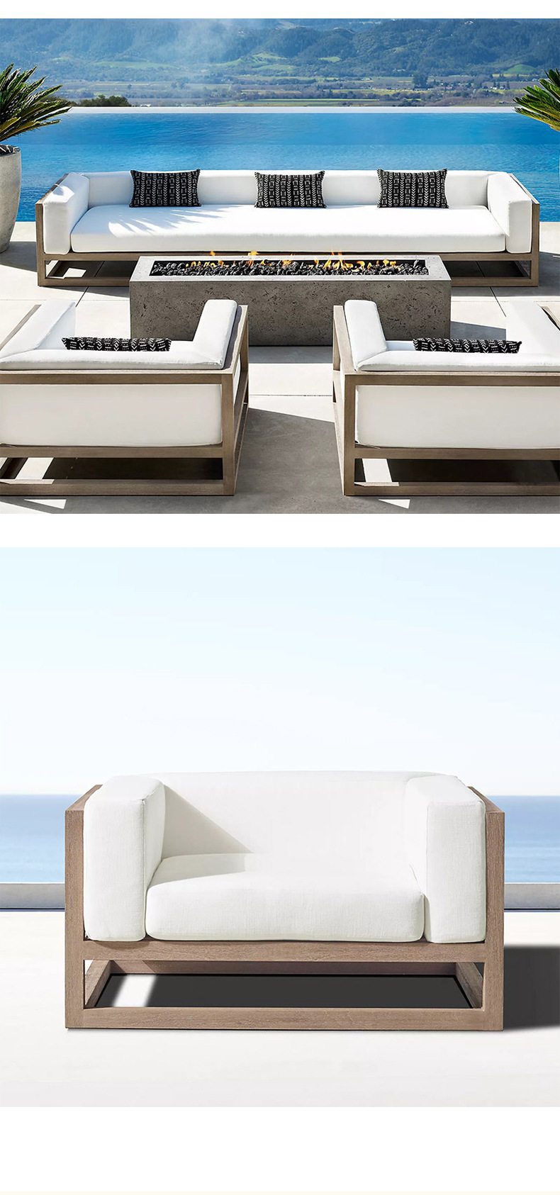 outdoor sofa YM-LQ46 details