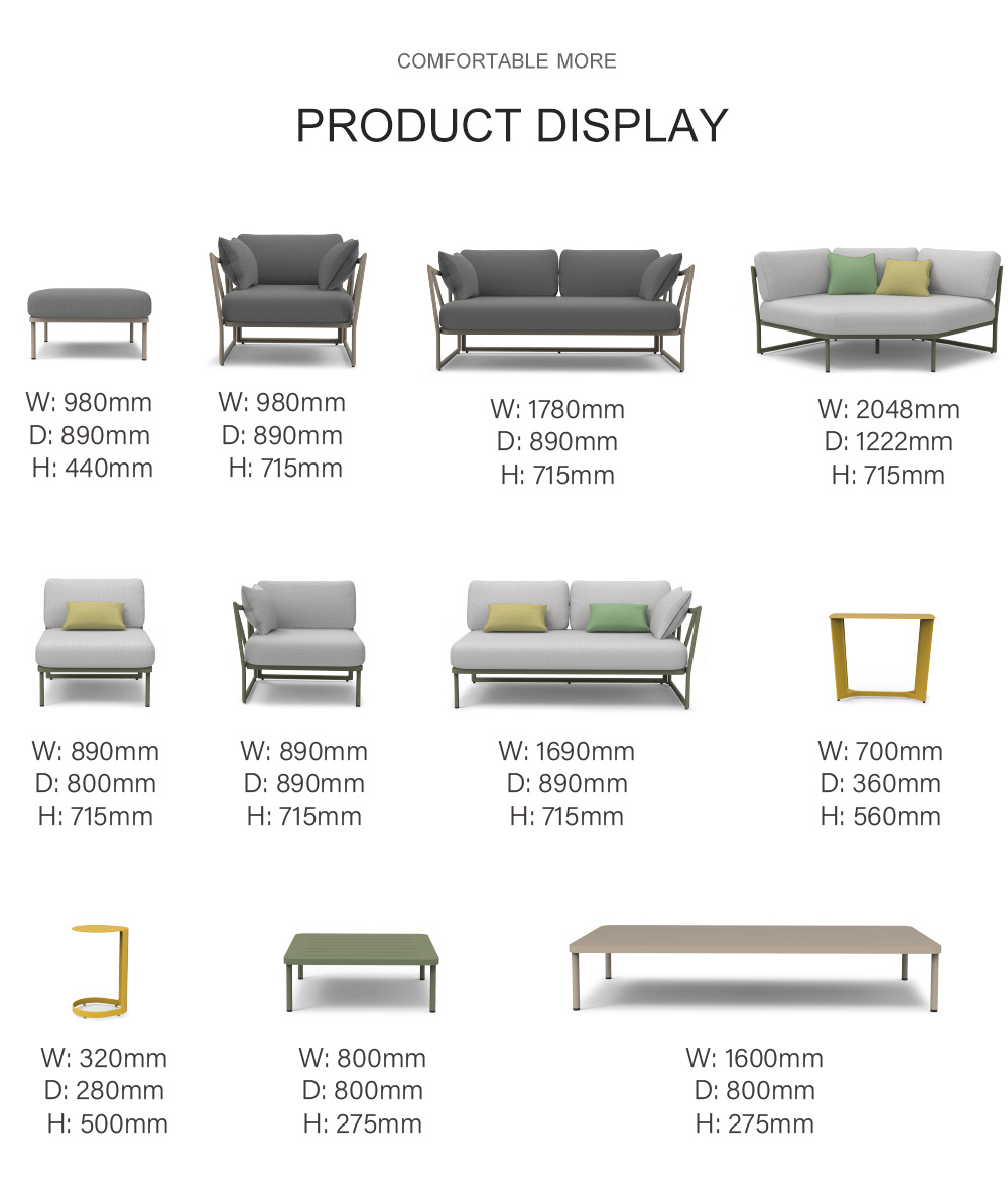 Metal Sectional Sofa