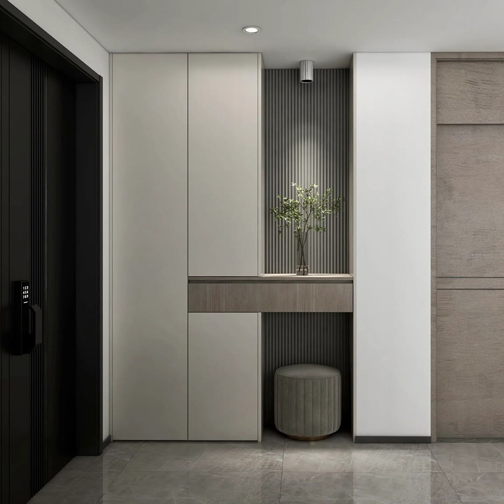 Wooden Minimalist Living Room Entrance Large Capacity Entryway Cabinet Simple Modern Multi-functional Storage Shoe Cabinet