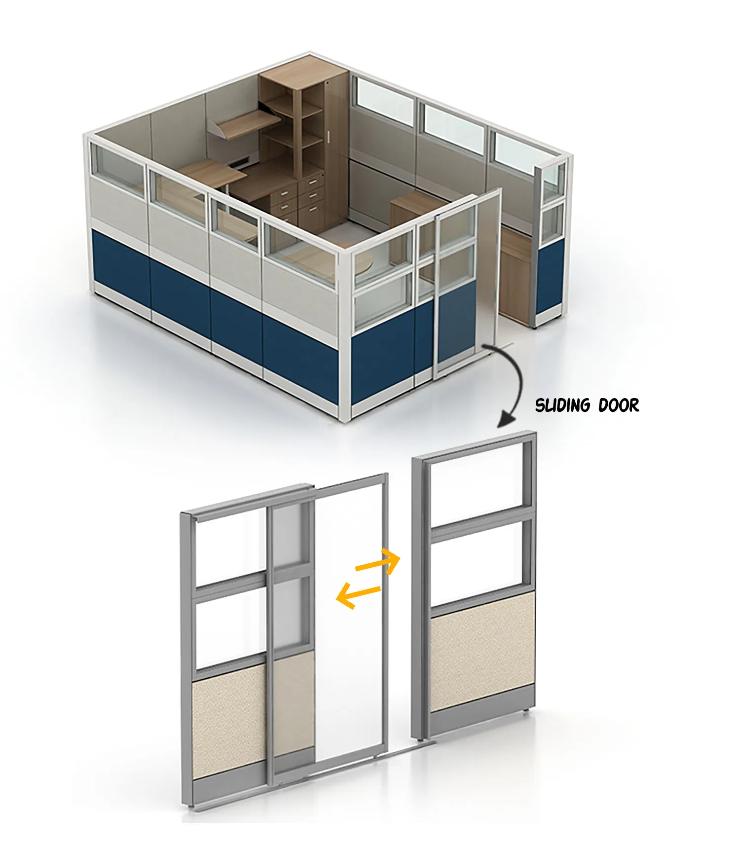America Bank Project Divider Partition Cubicle Custom Furniture Workstation Commercial Office Furniture
