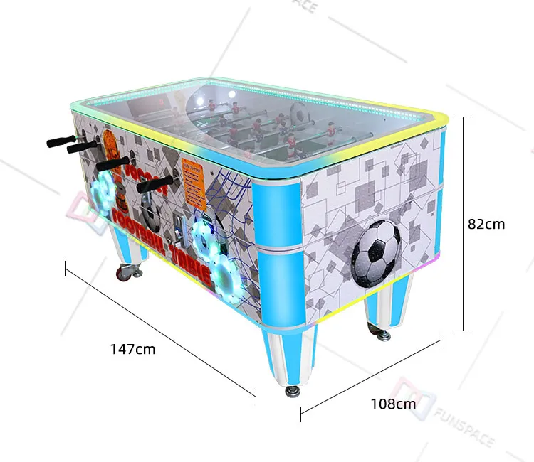 Indoor Amusement Park Gaming Room Sport Soccer Foosball Arcade Game Machine Football Table with Coin Operated