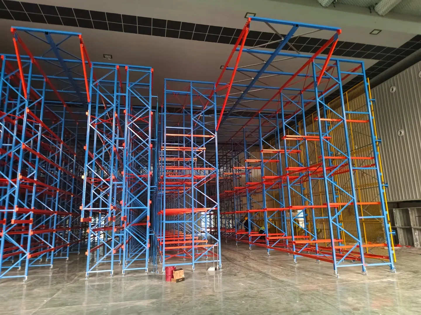 Robust Double Deep Steel Pallet Warehouse Storage Racking