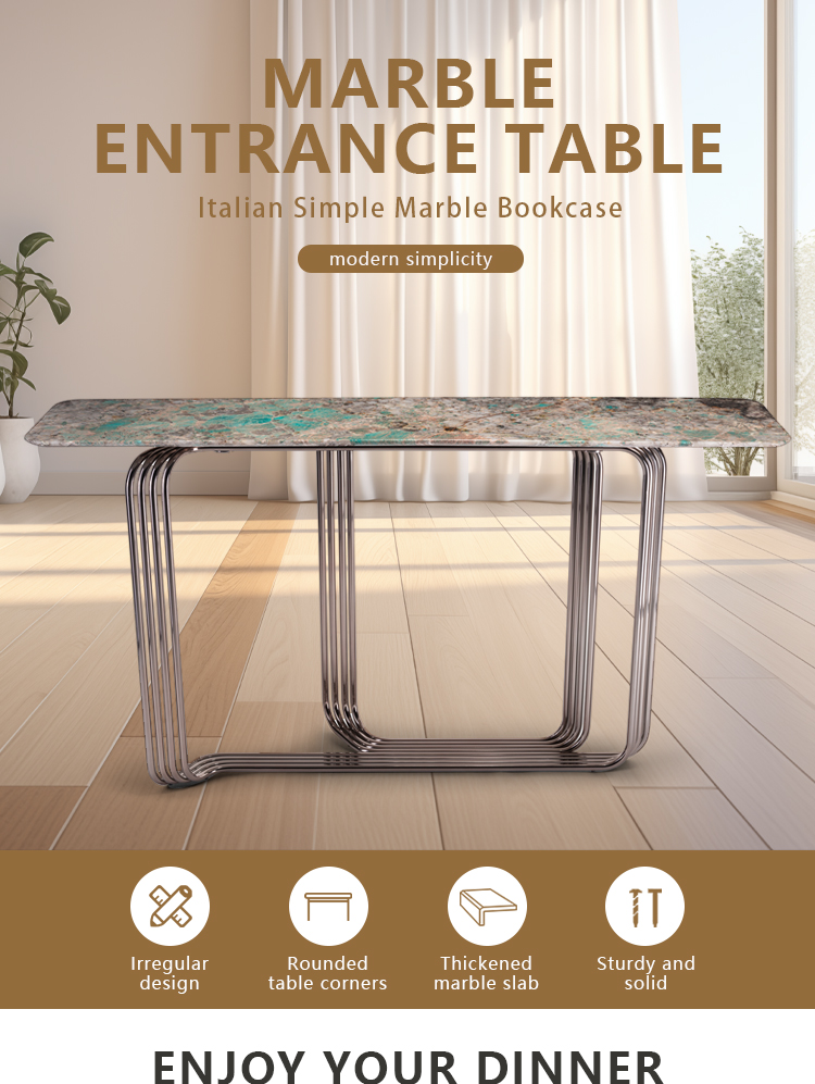 Marble entrance table design 1