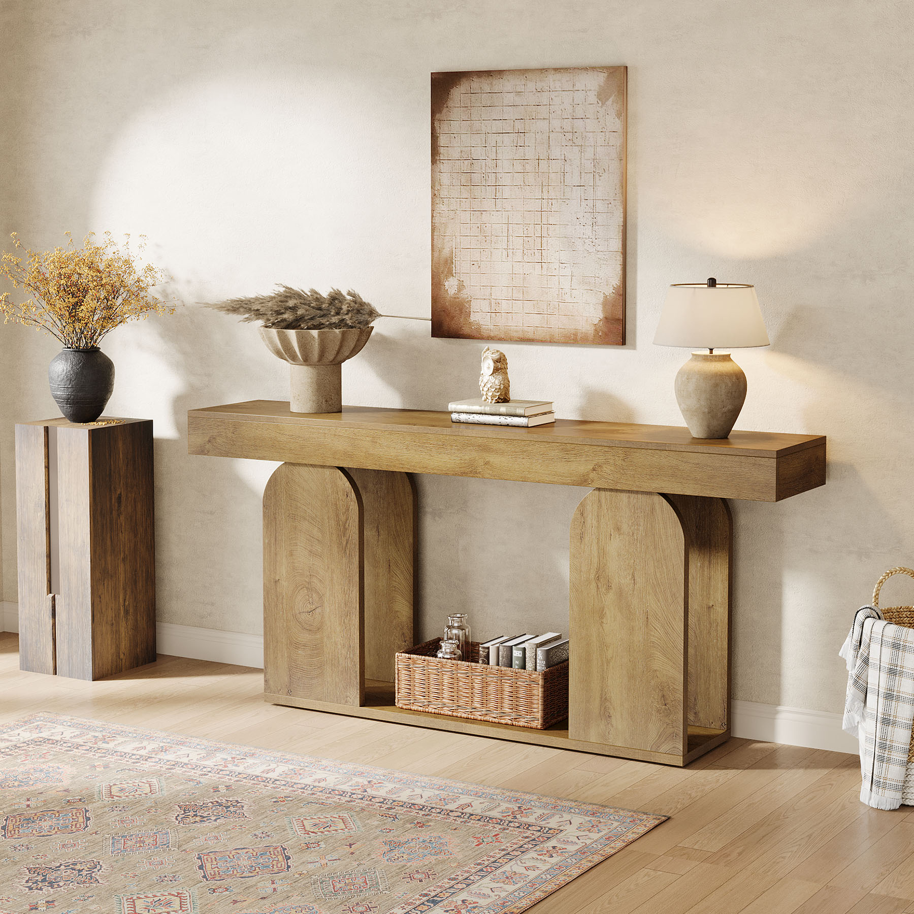 High Quality Wood Modern Console Table Best Selling Furniture for Entry Villa Hallway Living Room Application by for