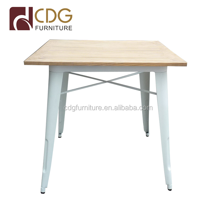 Industrial Wood Metal Cafe Tables