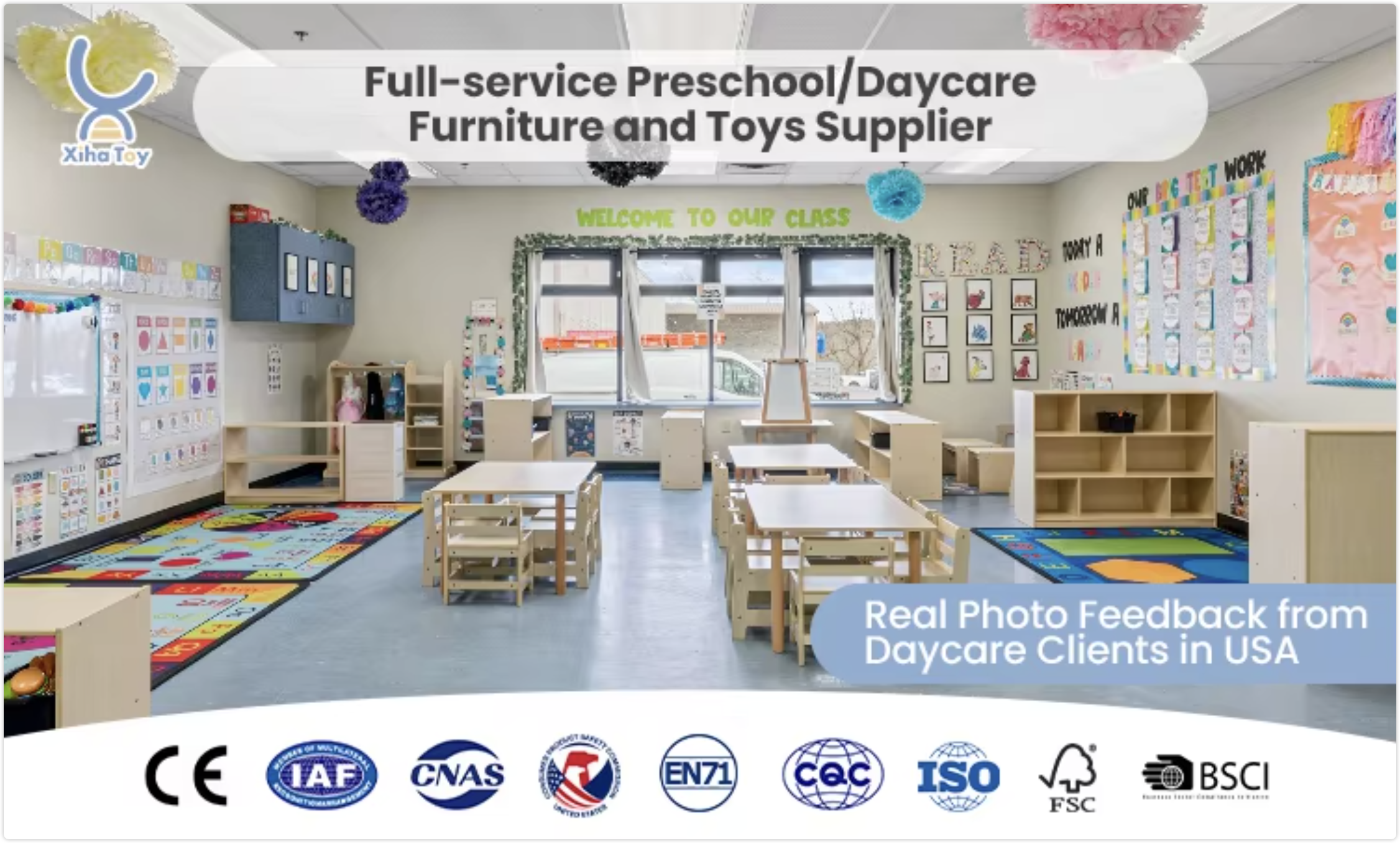 Montessori Preschool Furniture Bentwood Table Chair Set for Kids Nursery Daycare Center Kindergarten Classroom Early Learning
