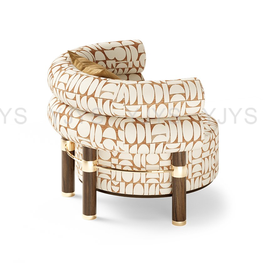 Cylindrical Arm Accent Sofa, Decor Indoor Furniture