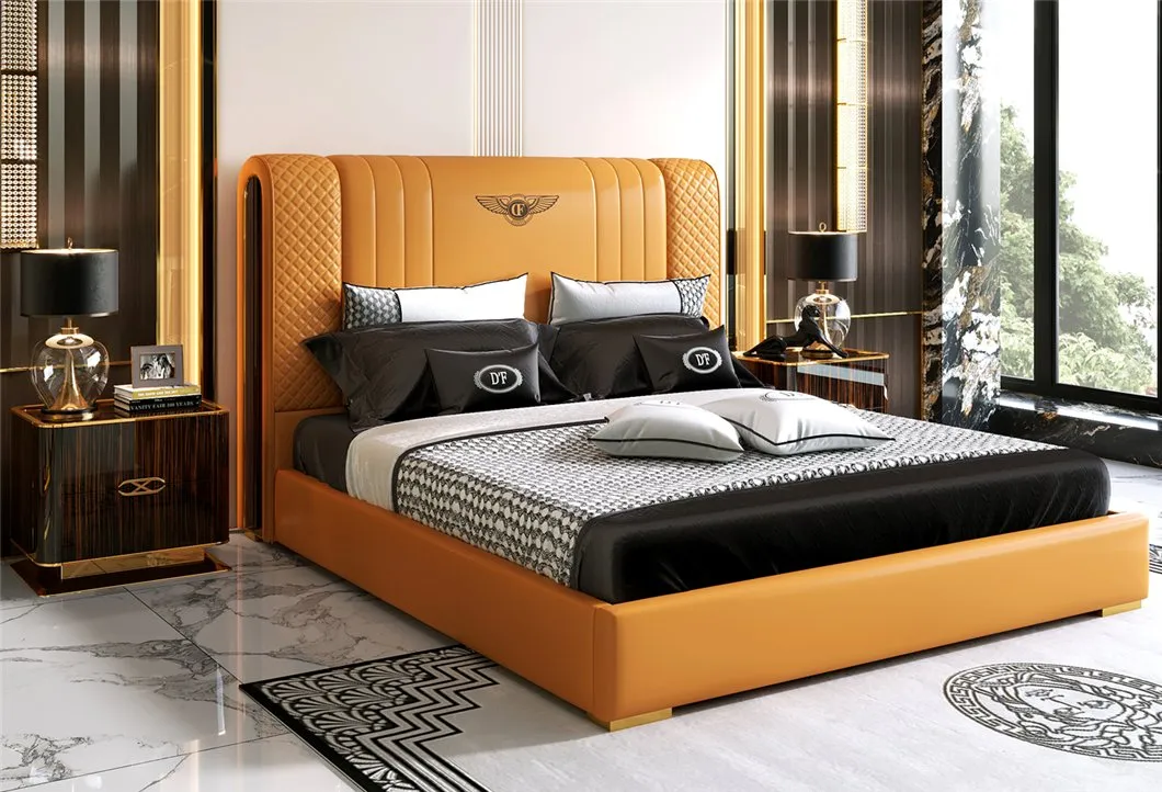 Luxury Bedroom Furniture Elegant Metal Accent Bed 2