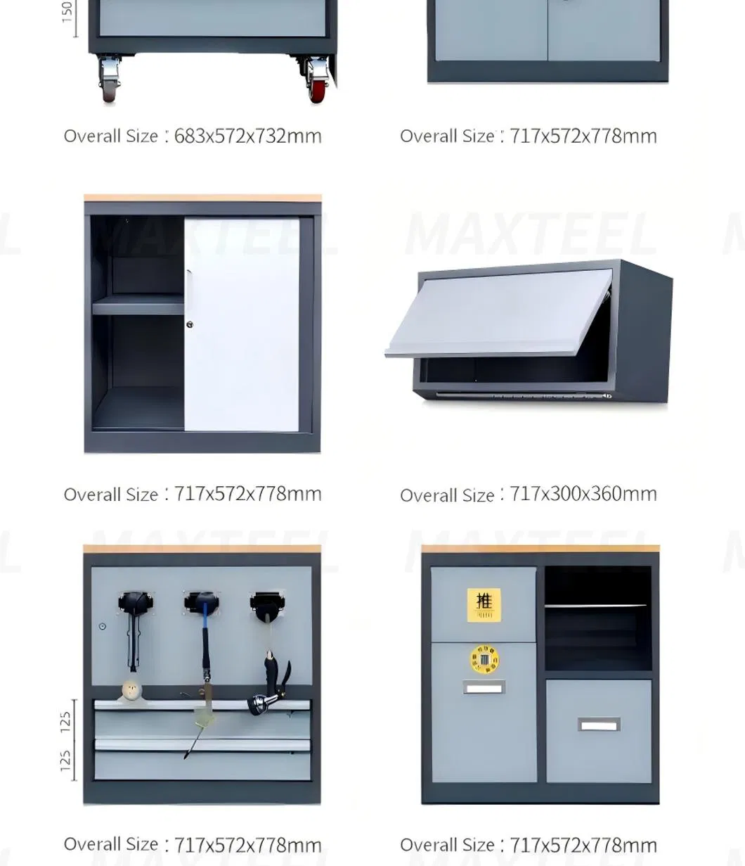 Removable Large Workshop Toolbox Organization Workbench Garage Equipment Storage Tool Cabinet