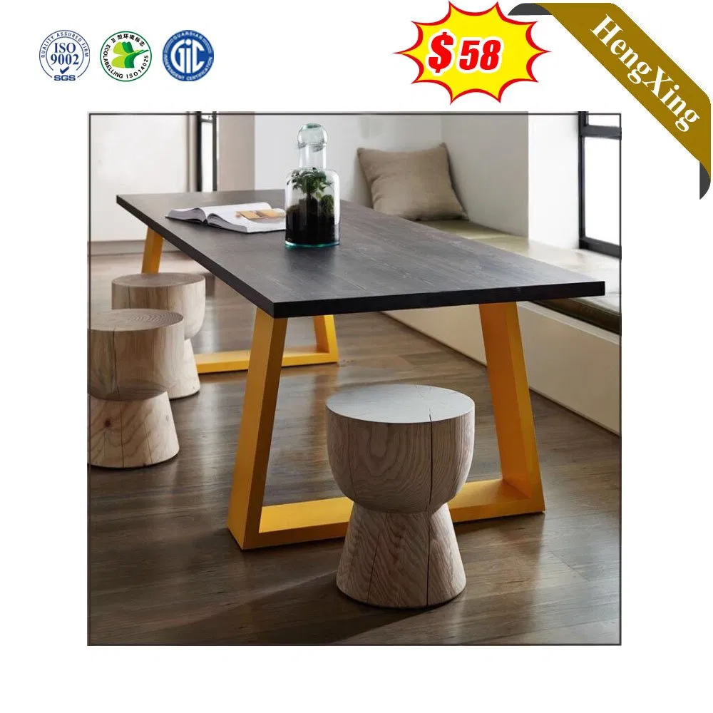 White Modern Home Living Room Table Square Glass Dining Table Furniture Set