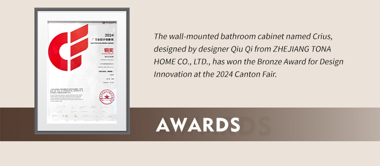 Luxury Wall Mount Bathroom Cabinet Front View