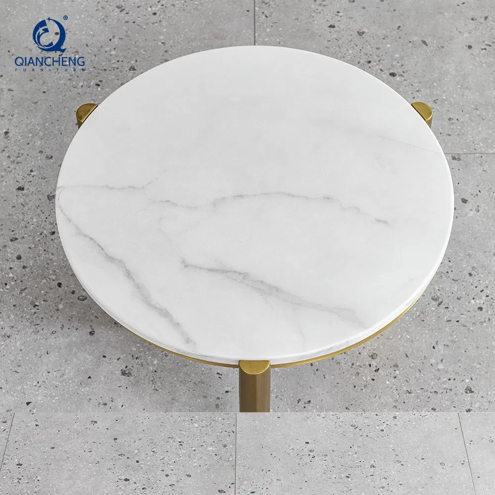 Marble Accent Side Table with Three Legs Featuring Elegant Design Perfect for Modern Living Room Bedroom or Office Decor Furniture