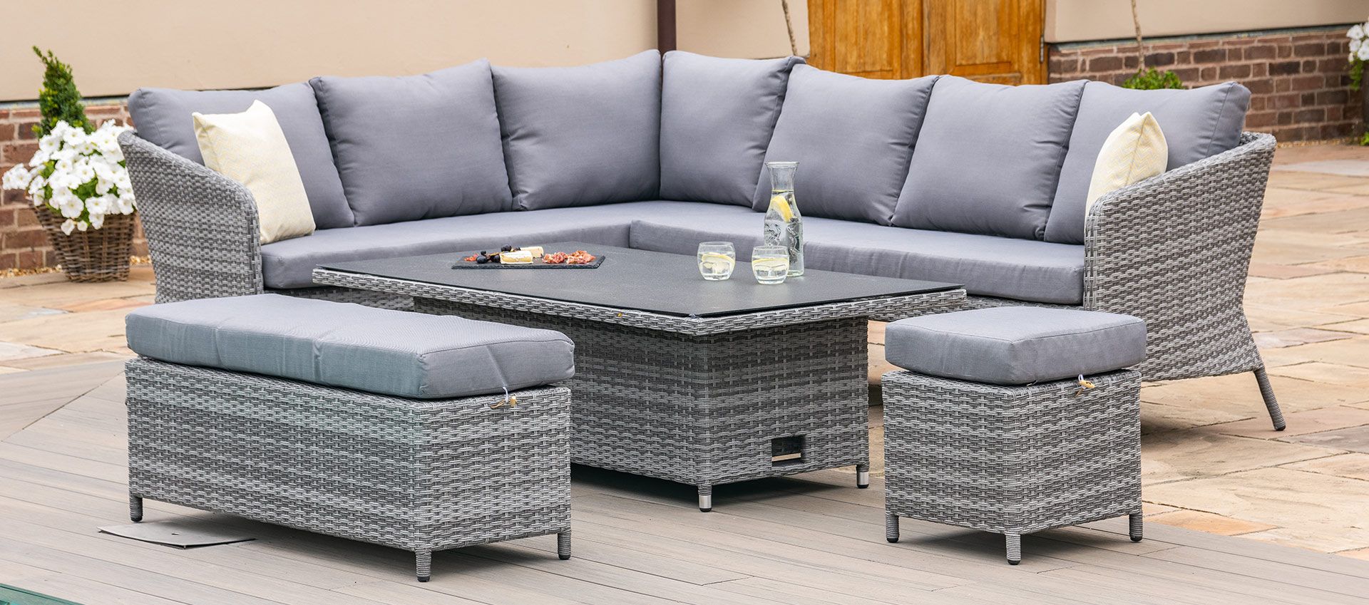 Modern Design Home Furniture Outdoor Garden Patio Rattan Furniture Sofa Set for Sale