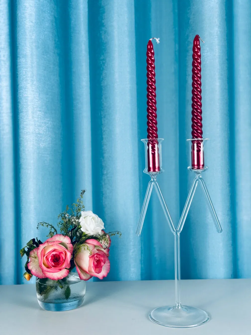 CS-011 High Borosilicate Candle Holder for Elegant Home Decor