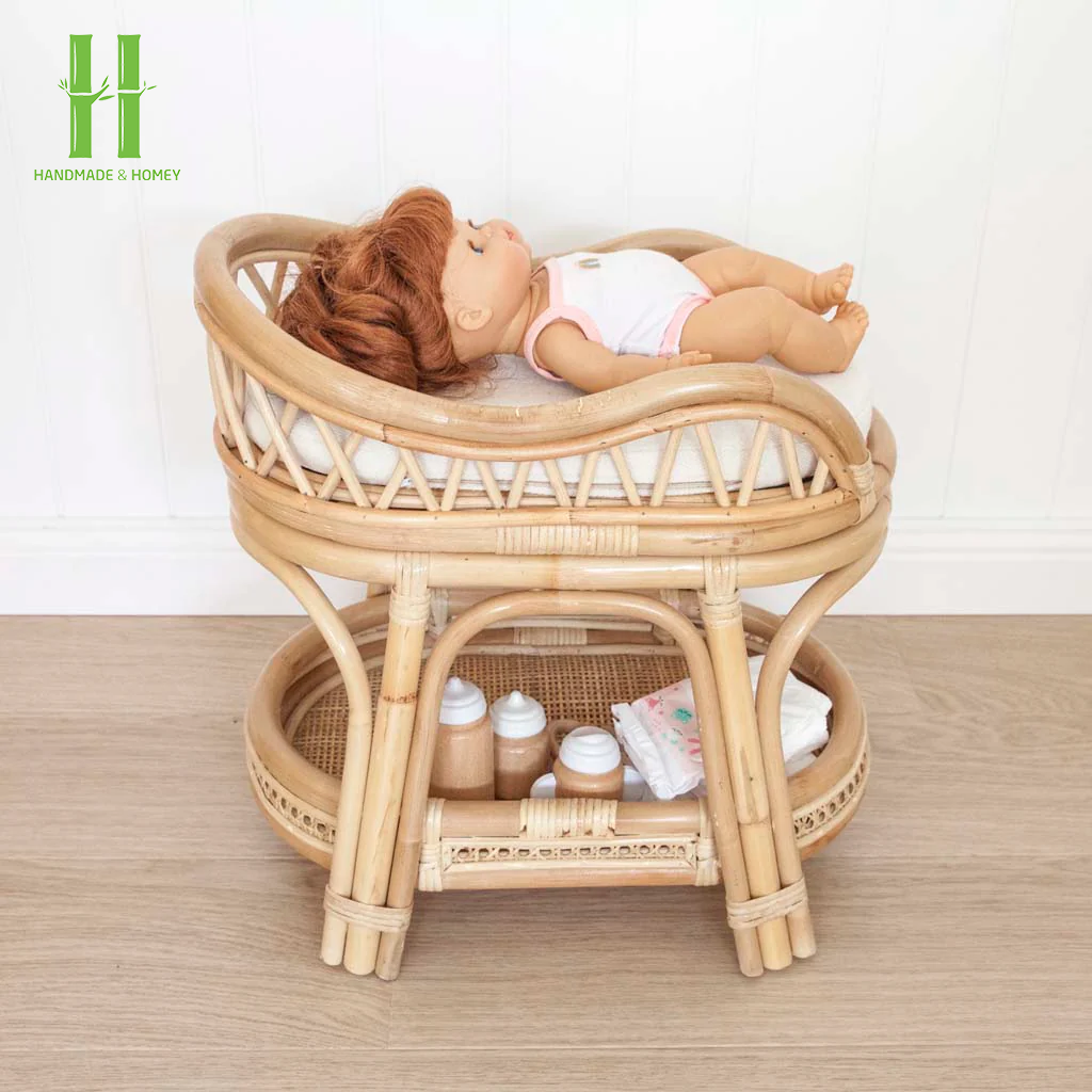Best Selling High Quality Handmade Rattan Wicker Modern Design Eco-friendly Washable Kids Bedroom Living Room Play Nursery Decor