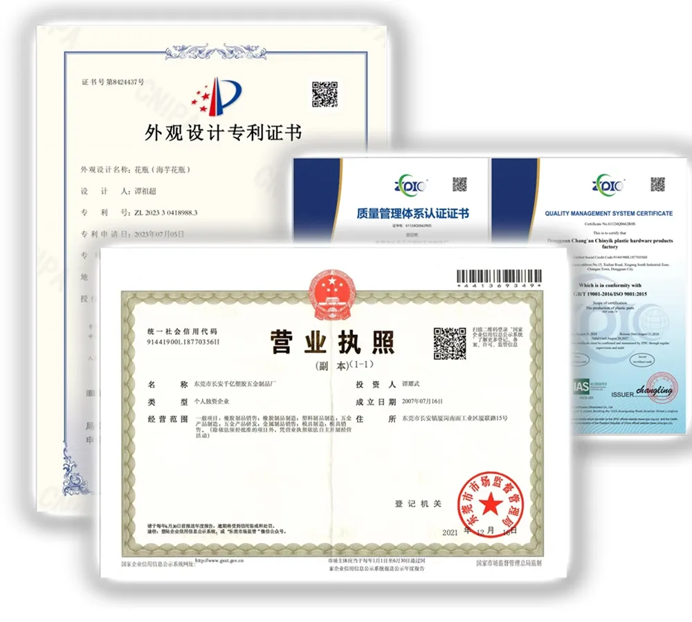 Quality Control and ISO9001 Certifications
