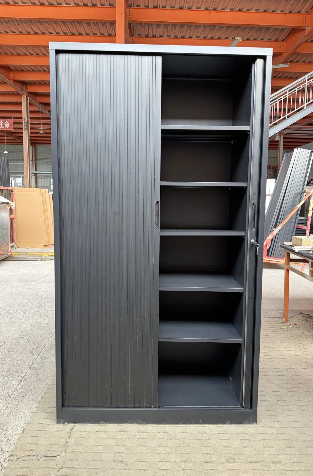 Stylish Modern Office Furniture with Sliding Tambour Doors