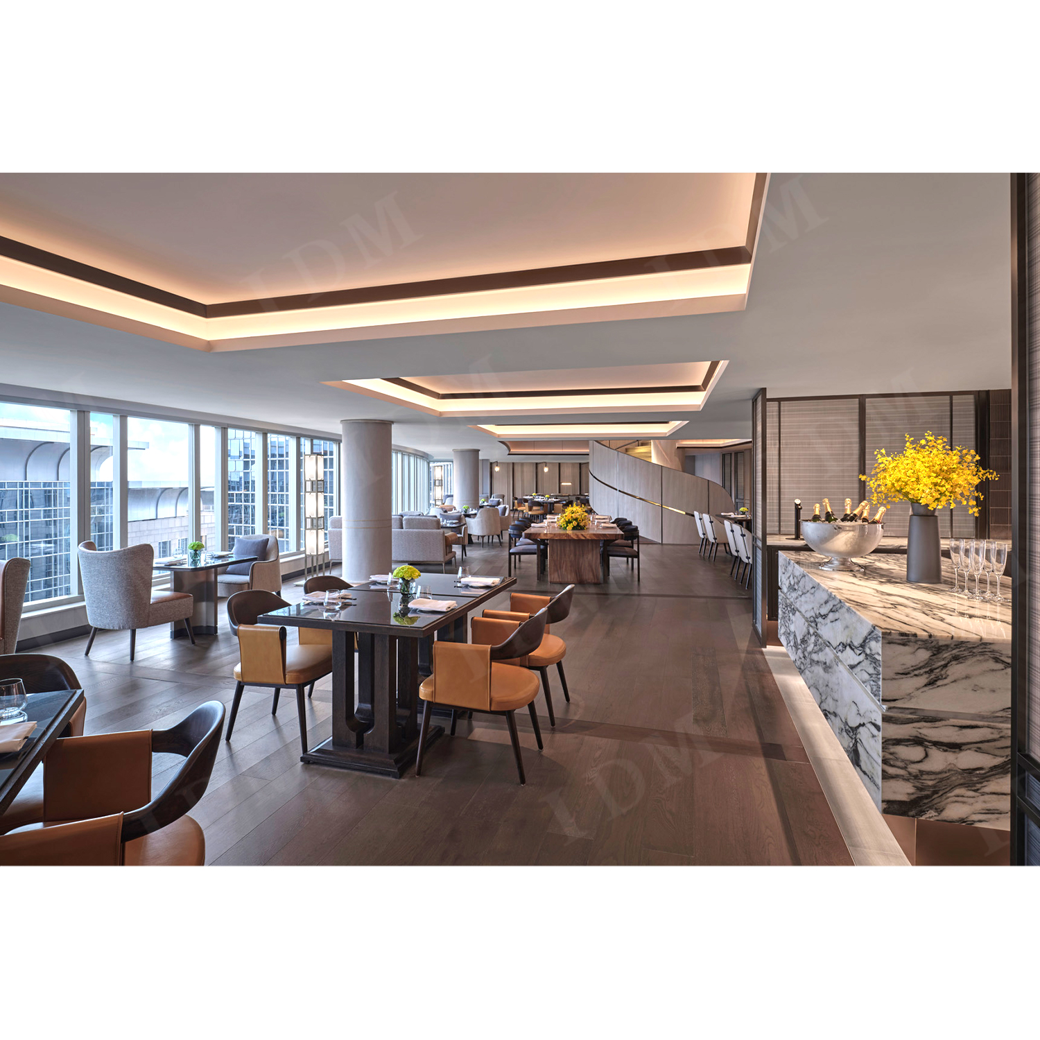 Light Luxury Cafe Tables and Chairs Restaurant Chair Hotel Furniture Used for Restaurant Seating Chairs