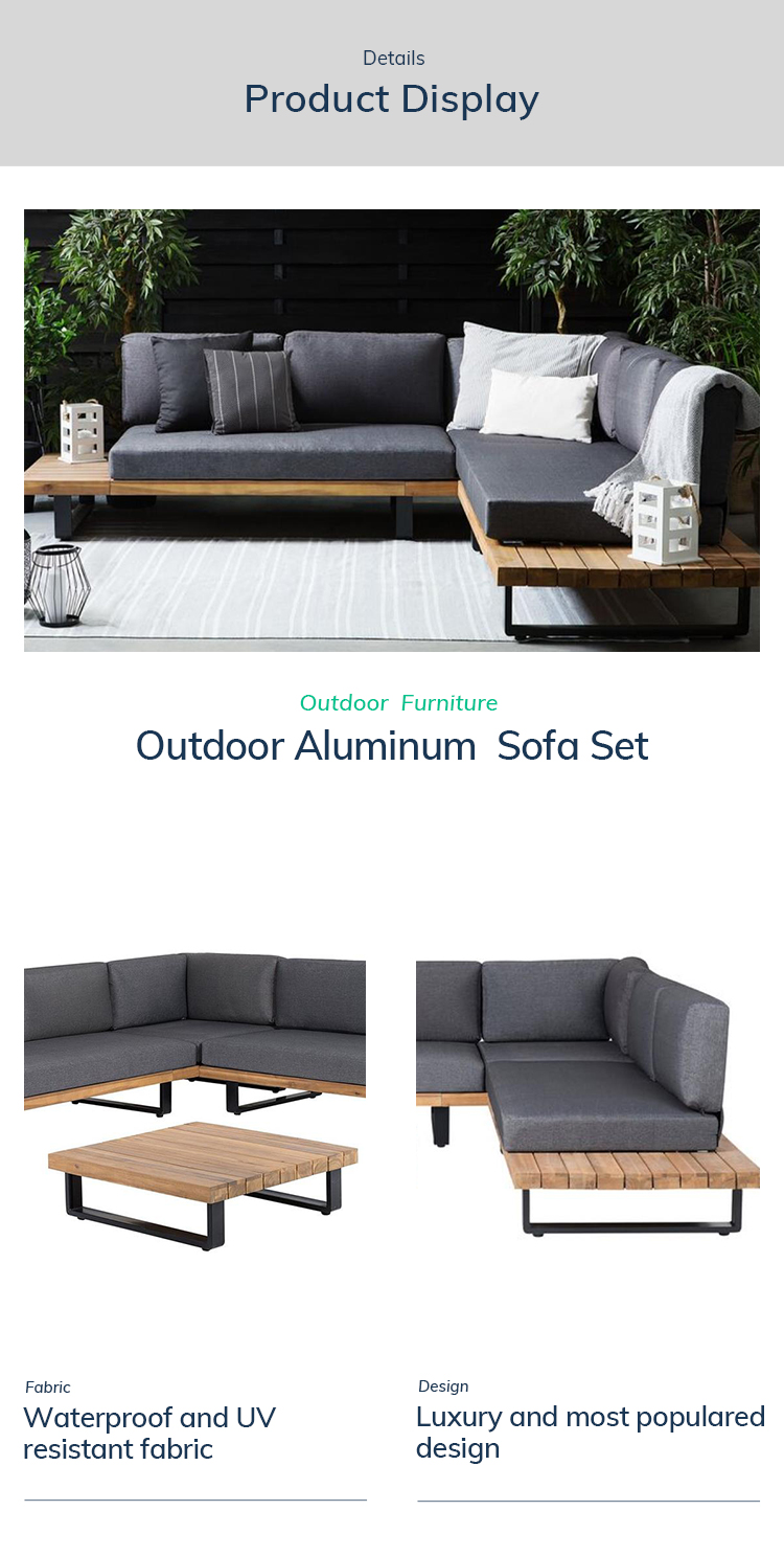 Teak Wood Garden Sofa Set Detail 4