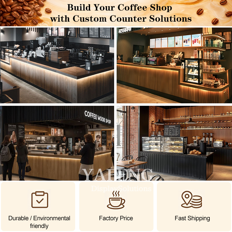 Commercial Coffee Shop Design Solution Custom Cafe Interior Bar Counter Furniture