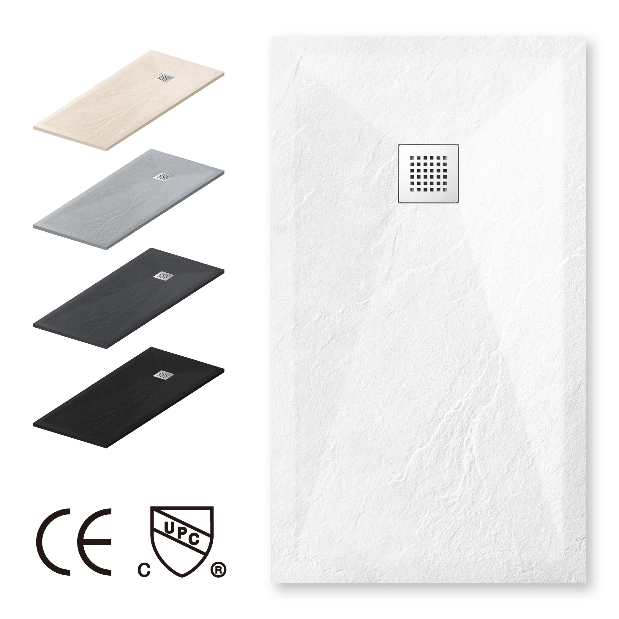 Australia Stone Resin Shower Bases Artificial Shower Trays