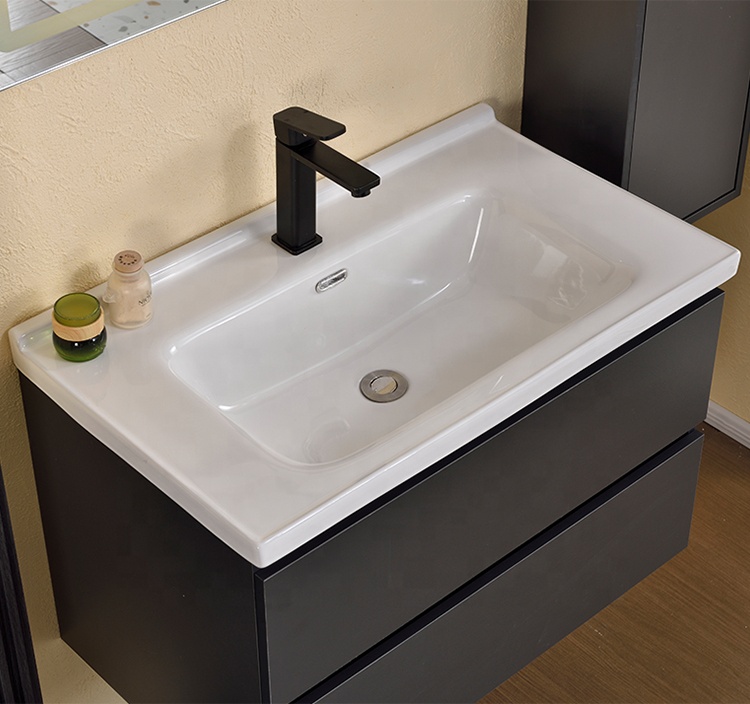 Wall Mounted Sink Cabinet With Double Layer Mute Drawers Bathroom Mirror Light Cabinet Furniture Vanity Bathroom Cabinet