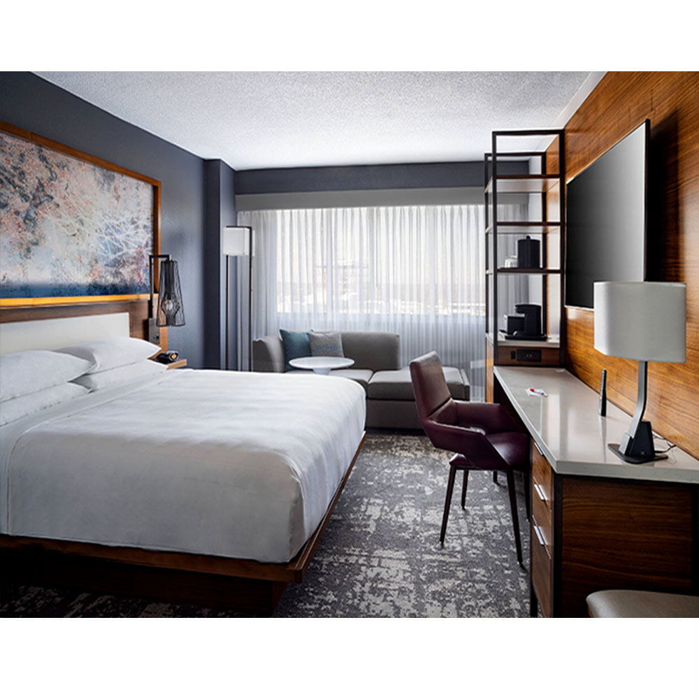 Yuanzhen Hotel Furniture Sets Modern Commercial Bedroom Solutions Custom MDF/Wooden Furniture for Hospitality Projects