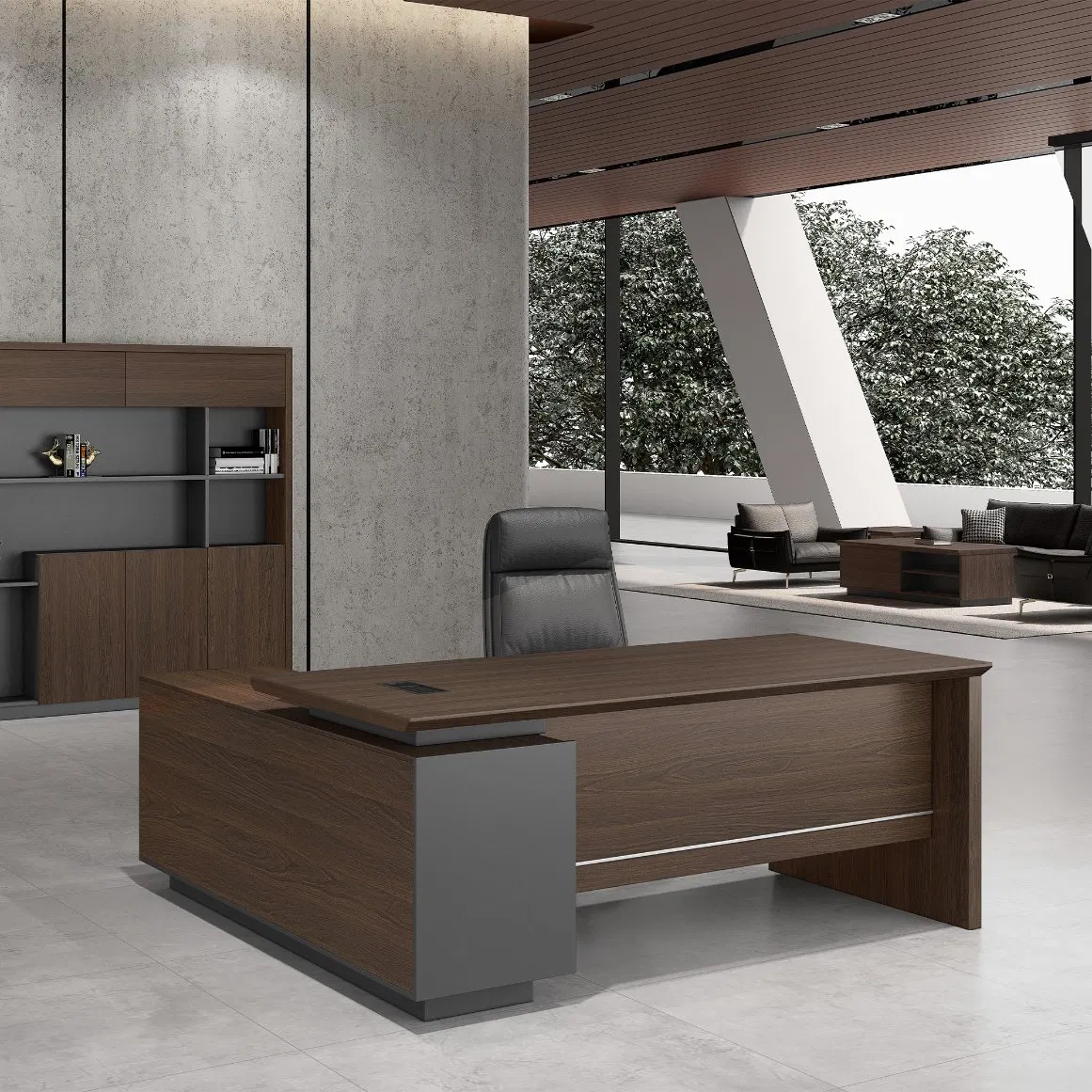 Foshan Luxury CEO First Choice Wholesale Market School Desk Working Office Furniture with Chair